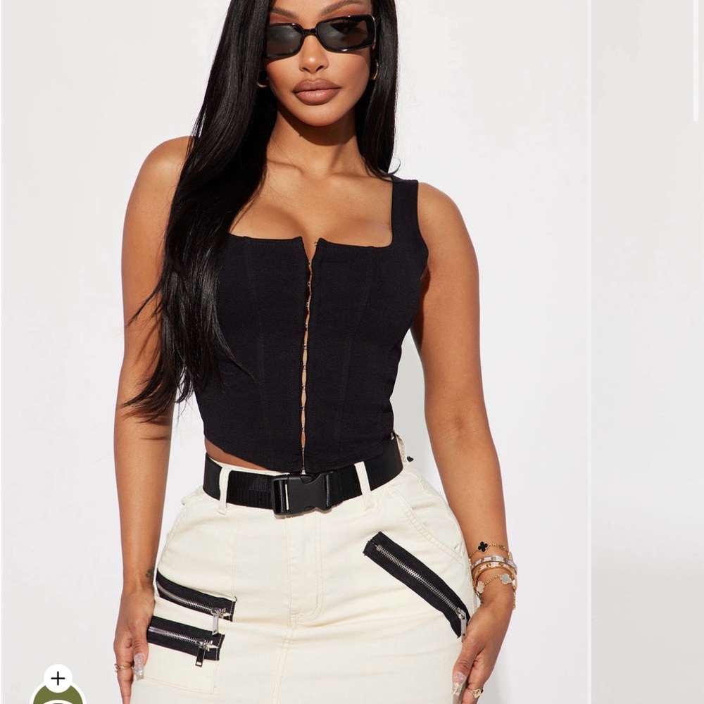 Fashion Nova Black Crop Top